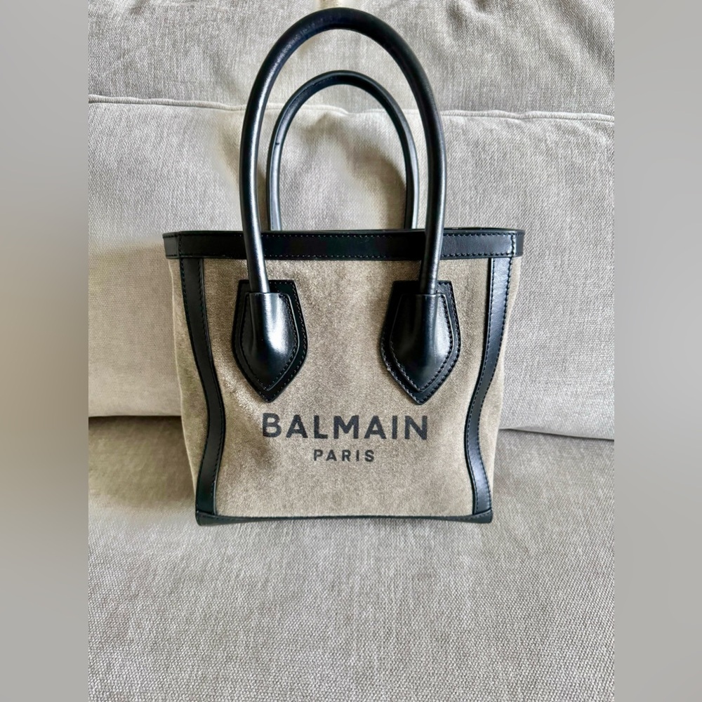 100% Authentic Balmain B-ARMY SHOPPER TOTE IN GREEN